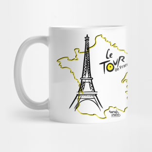 Eifel tower Tour de France Mug